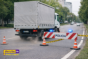 210 - Transpor, sem autorização, bloqueio viário policial