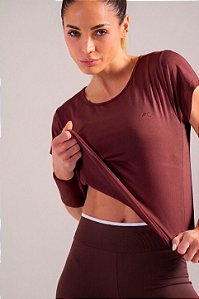 Blusa RA Baby Tee Slim MC Fitness