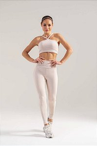 Legging Recorte RA Canelado Waves MC Fitness