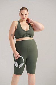 Top Franzido RA Poliamida Lisa Plus Size MC Fitness