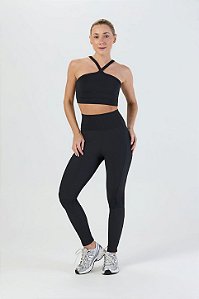 Legging Canelada Style Waves Preto MC Fitness