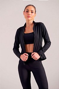 Jaqueta Compressão Poliamida Preto MC Fitness