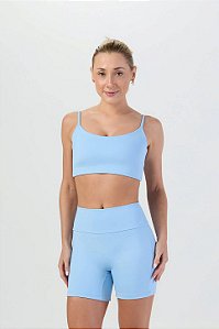 Bermuda Sem Gancho Poliamida Azul Frozen MC Fitness