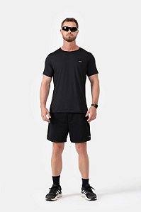 Bermuda Masculina com Forro Dry Fit Preto MC Fitness