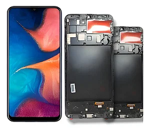 Frontal Samsung A20 Com Aro