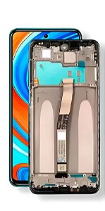 Frontal XIAOMI NOTE 9s Com Aro Azul