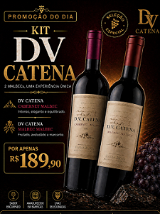 KIT DV Catena - 1 Cabernet Malbec 750 ml + 1 Malbec Malbec 750 ml