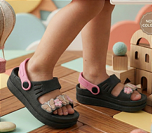 Papete menina super confortavel florzinha