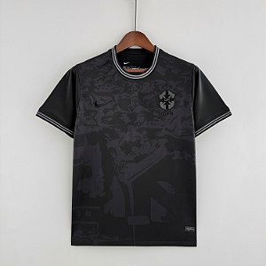 Camisa Brasil Nike 2022 Black Torcedor Masculina