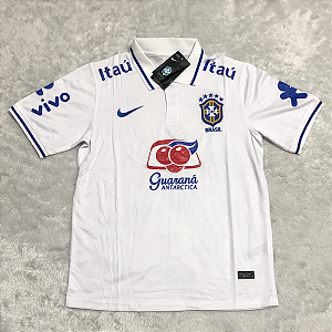Camisa Brasil Nike Treino Branca Torcedor Masculina