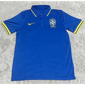 Camisa Brasil Treino Azul Torcedor Masculina