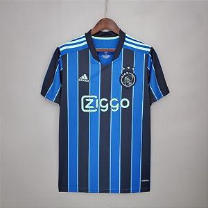 Camisa Ajax Amsterdam 2021/22 Torcedor Azul Masculina