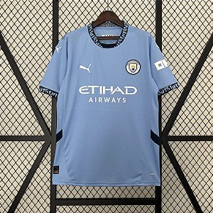 Camisa Manchester City Home Shirt 2024/25 Torcedor Masculina