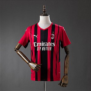 Camisa AC Milan 2021/22 Torcedor Masculina