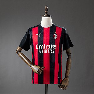 Camisa AC Milan 2020/21 Torcedor Masculina