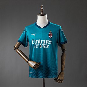 Camisa AC Milan 2020/21 Torcedor Masculina