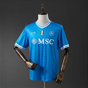 Camisa Napoli 2025/26 Azul Torcedor Masculina