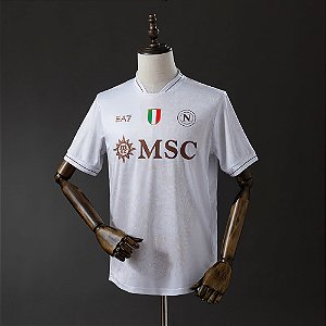 Camisa Napoli 2025/26 Branca Torcedor Masculina