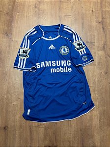Camisa Chelsea Retro 2006 Torcedor Masculina Drogba
