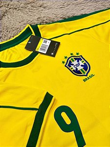 Camisa Brasil Nike Edição Especial Torcedor Masculina Copa 1998 Ronaldo