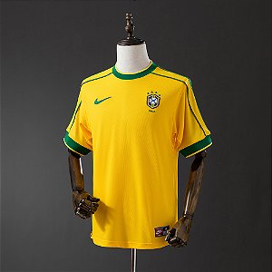 Camisa Seleção Brasil Retrô 1998 Torcedor Masculina