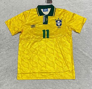 Camisa Brasil Edição Especial Torcedor Masculina Copa 1994 Romario