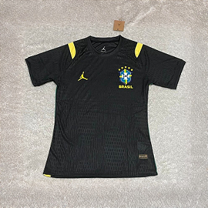 CAMISA DE TREINO BRASIL 26/27 JORDAN PRETA