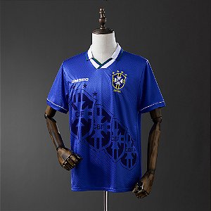 Camisa Brasil Umbro Edição Especial Torcedor Masculina Copa 1994 Azul