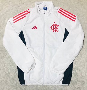 Jaqueta Corta Vento Branca Masculina Mengão