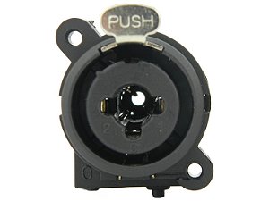 Conector combo xlr e p10 preto 2657