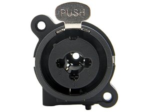 Conector combo xlr e p10 preto 2657