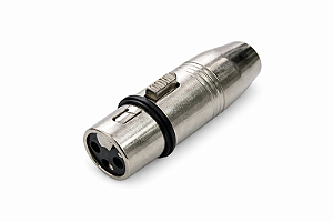Adaptador xlr femea para p2 stereo femea