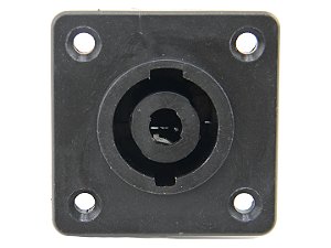 Conector speakon femea 4 polos quadrado 2650