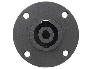 Conector speakon femea 4 polos redondo 2649