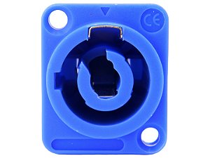 Conector powercon femea azul 2647
