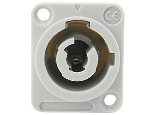 Conector powercon femea branco 2646