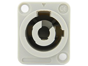 Conector powercon femea branco 2646