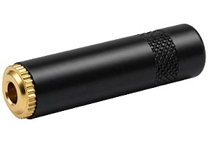 Conector p2 stereo femea preto 2639