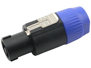 Conector speakon macho 4 polos azul 2631