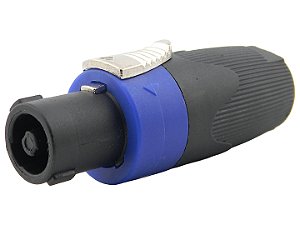 Conector speakon macho 4 polos estriado 2630