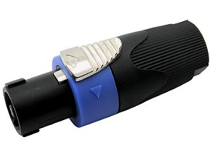 Conector speakon macho 4 polos estriado 2630