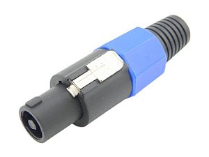 Conector speakon macho 4 polos azul 2629