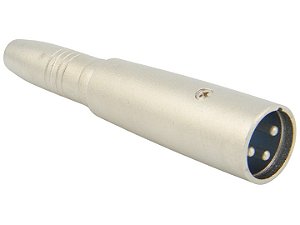 Adaptador xlr macho para p10 mono femea