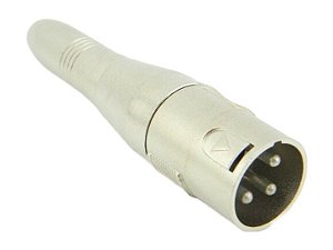 Adaptador xlr macho para p10 mono femea