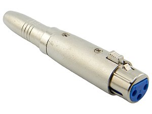 Adaptador xlr femea para p10 stereo femea