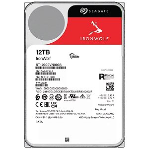 HD Seagate 12TB Iron Wolf 3.5" SATA 3 7200RPM - ST12000VN0008