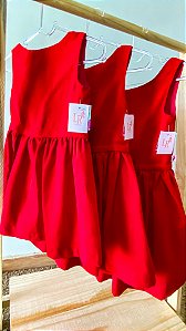 Vestido em Linho Vermelho