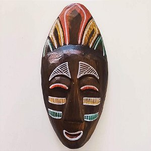 Máscara madeira coleção Africa 3D - 20cm 