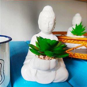 Vasinho Budha  decoração - artificial 12cm 