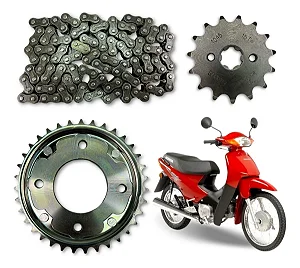 Kit Relação Honda C100 Biz C/retentor Mhx Transmissão